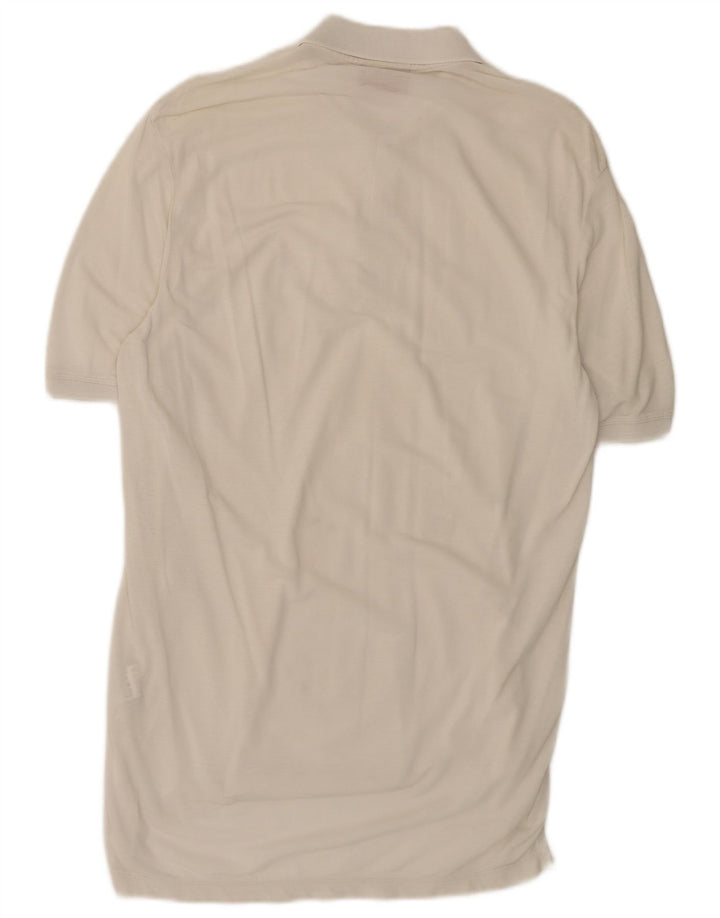 Hugo Boss Mens Polo Shirt Small White Cotton