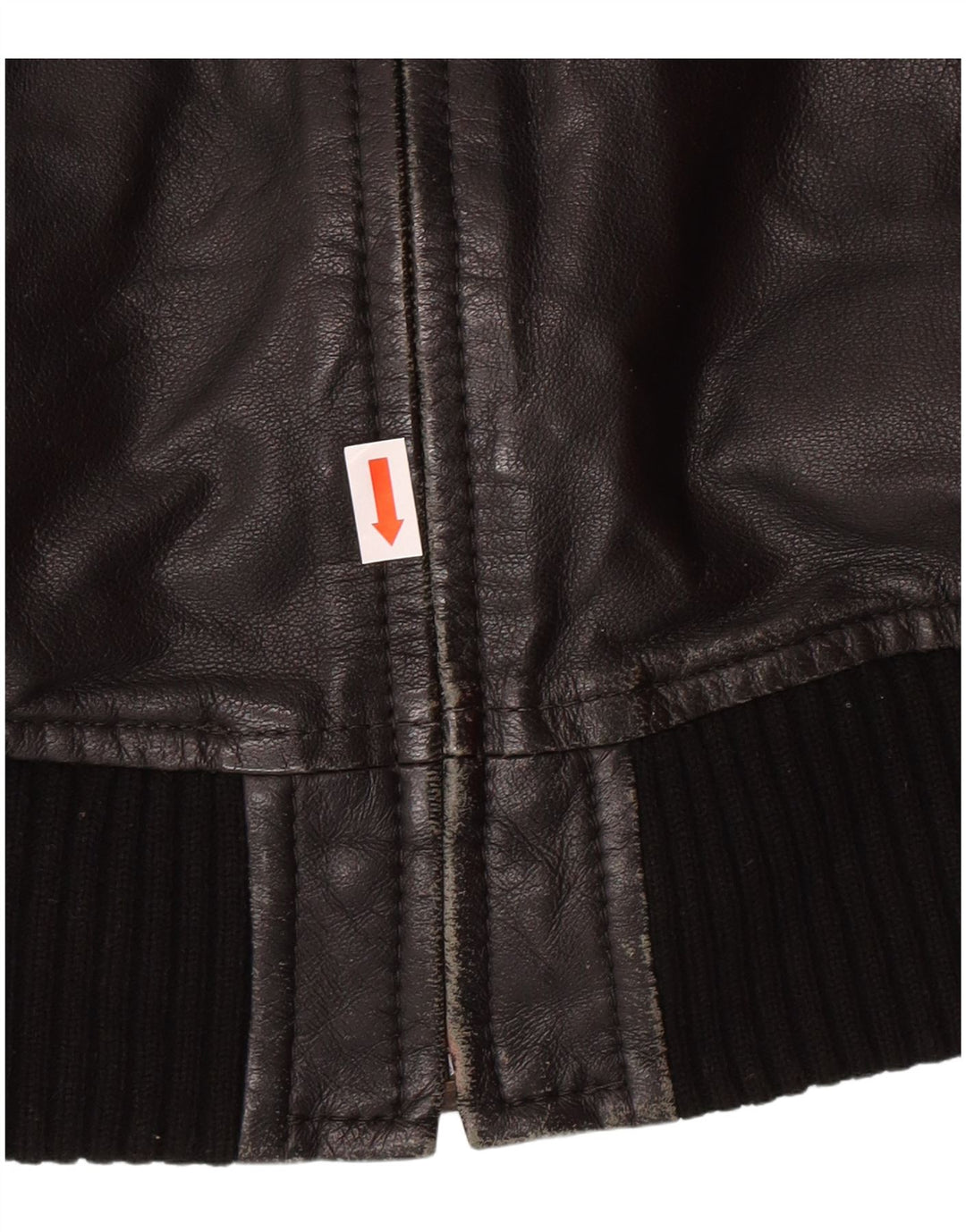 XDYE Womens Leather Jacket UK 10 Small Black Leather Biker