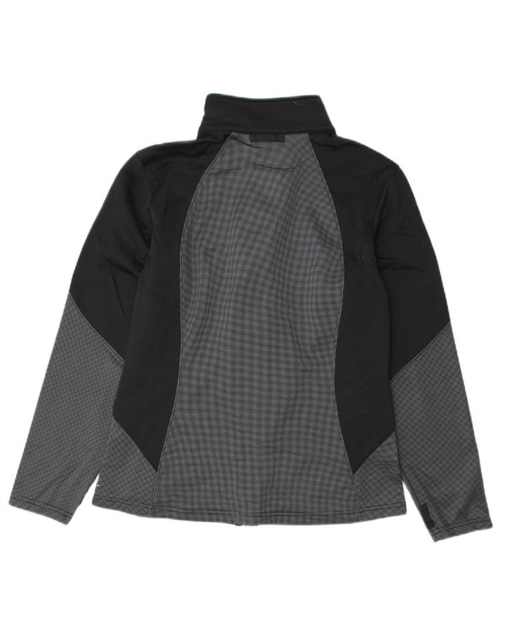 EDDIE BAUER Womens Tracksuit Top Jacket UK 10 Small Grey Colourblock