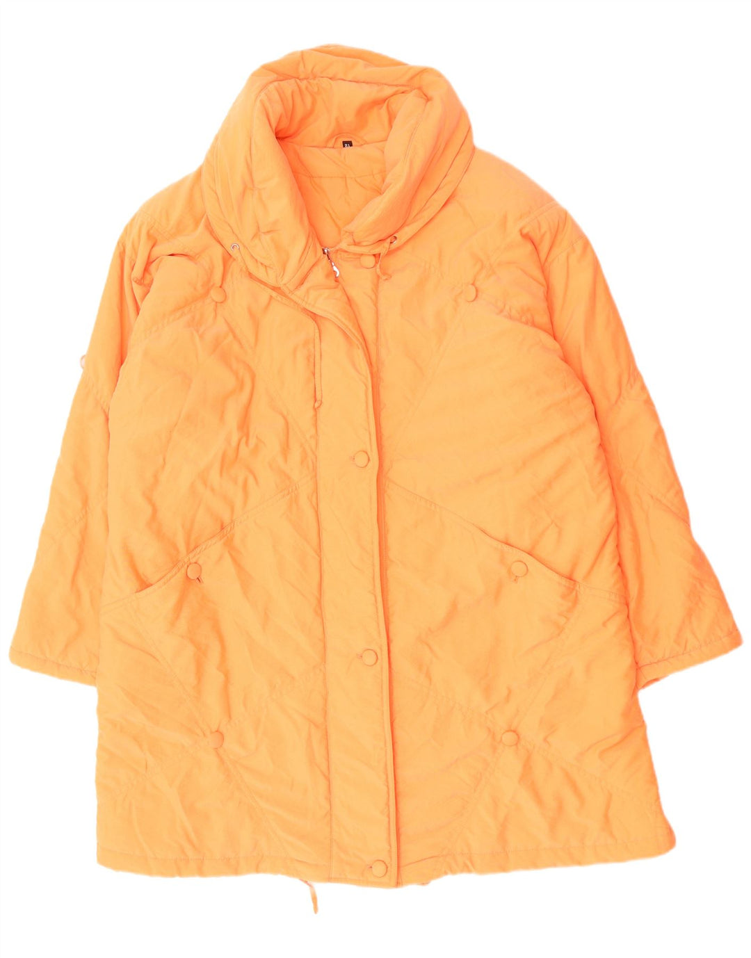 YESSICA Womens Padded Coat US 21 3XL Orange Polyester