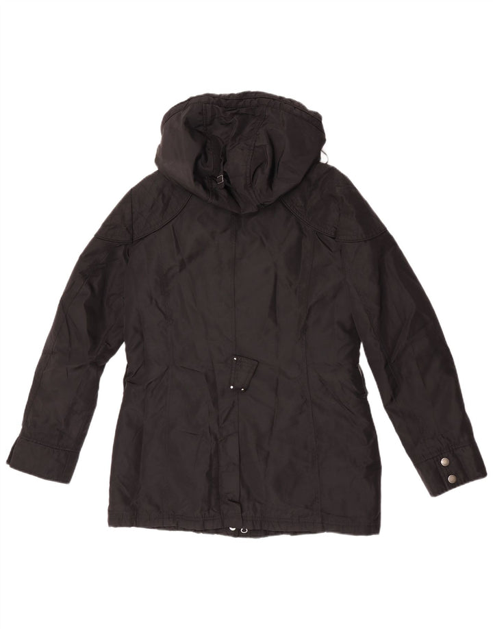 Barbour Womens Hooded Parka Jacket UK 10 Small Black