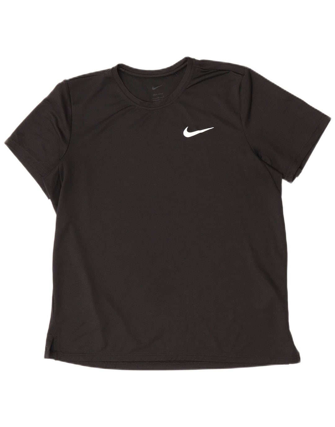 Nike Mens Dri Fit T-Shirt Top Large Black Polyester
