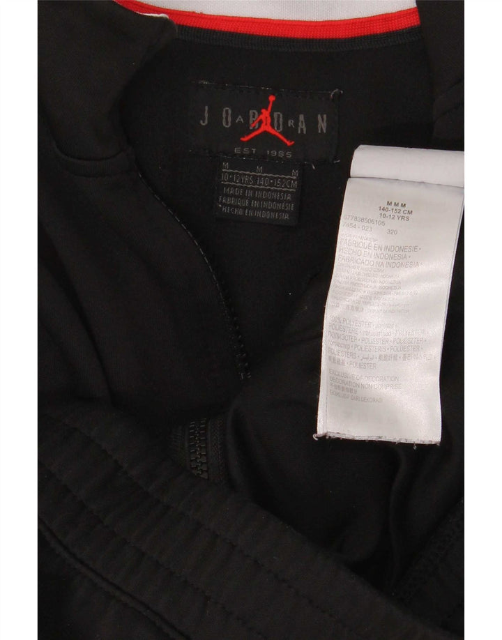 Jordan Boys Tracksuit Top Jacket 10-11 Years Medium Black Colourblock