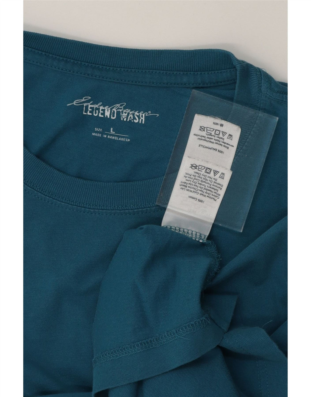 EDDIE BAUER Mens T-Shirt Top Large Blue Cotton Vintage Eddie Bauer and Second-Hand Eddie Bauer from Messina Hembry 