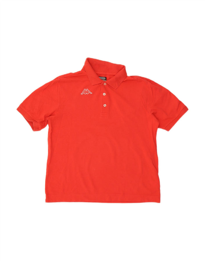 KAPPA Mens Polo Shirt Medium Red Cotton