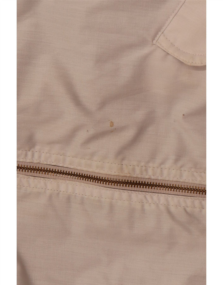 Starring Mens Loose Fit Hooded Reversible Jacket UK 38 Medium Beige Cotton