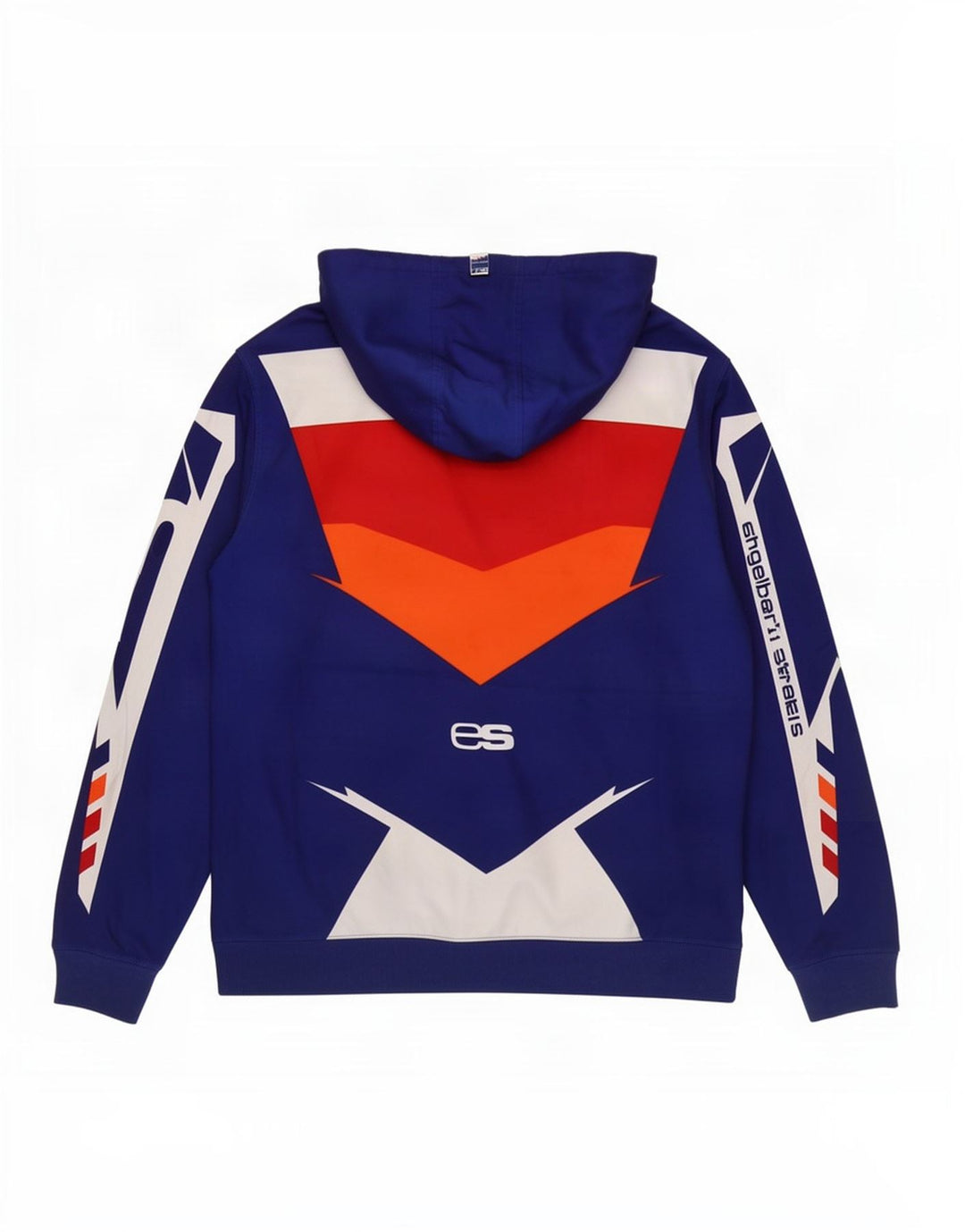 Engelbert Strauss Mens Graphic Tracksuit Top Jacket Large Blue Colourblock