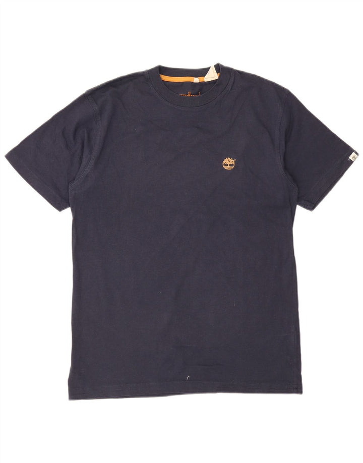 TIMBERLAND Mens T-Shirt Top Small Navy Blue