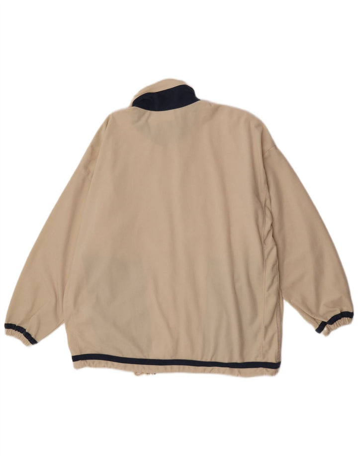 Diadora Mens Graphic Tracksuit Top Jacket Medium Beige Colourblock