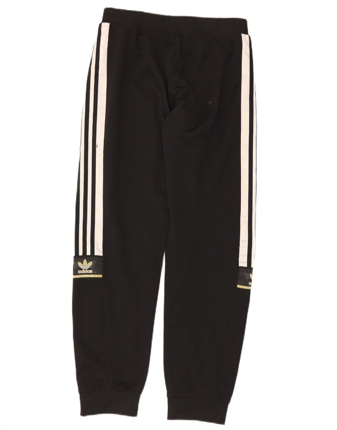 ADIDAS Mens Tracksuit Trousers Joggers Small  Black Polyester