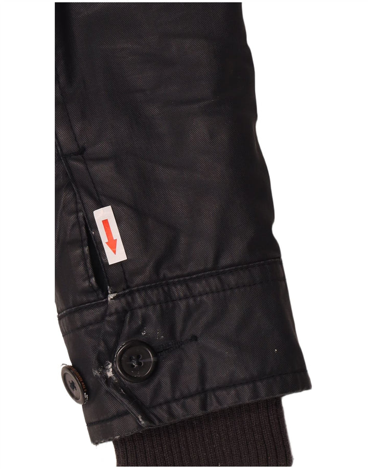 KHUJO Mens Utility Jacket UK 36 Small Navy Blue