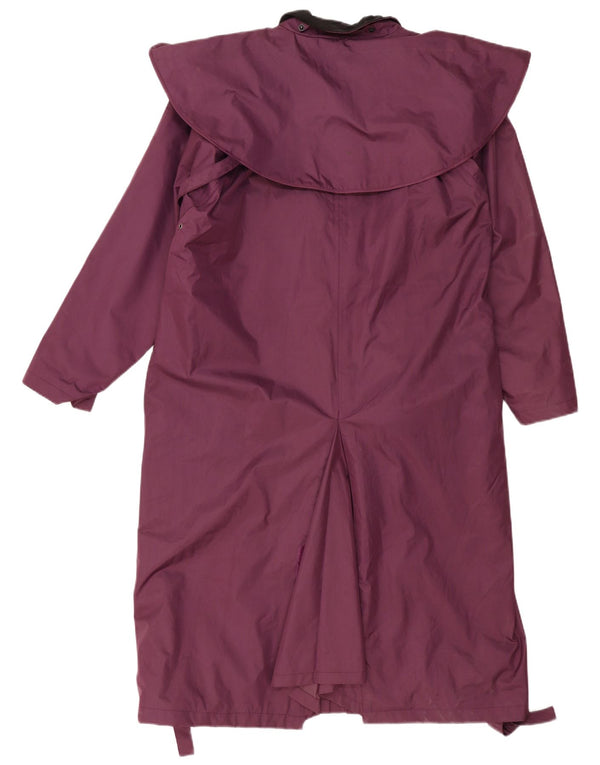 COUNTRY ESTATE Womens Oversized Capelet Coat UK 16 Large Purple Polyester