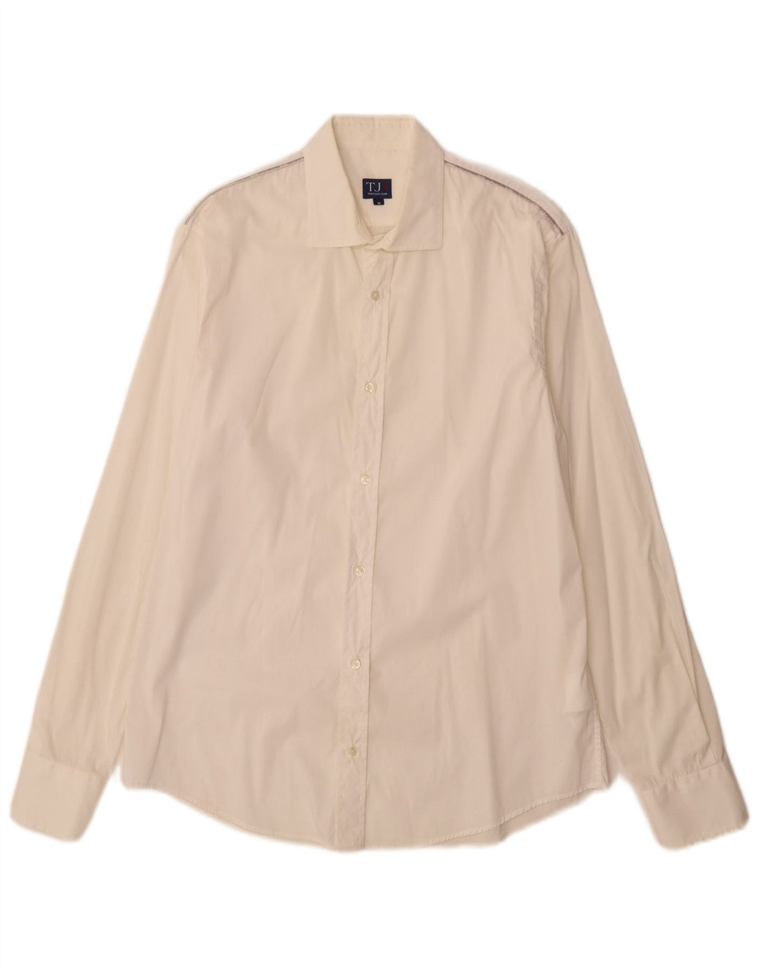 Trussardi Jeans Mens Shirt Medium White Cotton