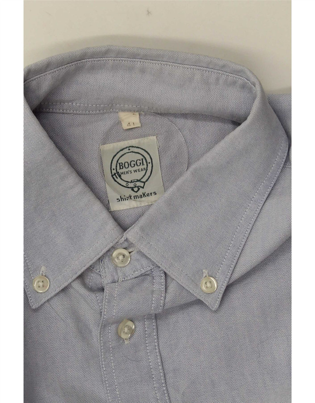 Boggi Mens Shirt Size 41 Large Blue