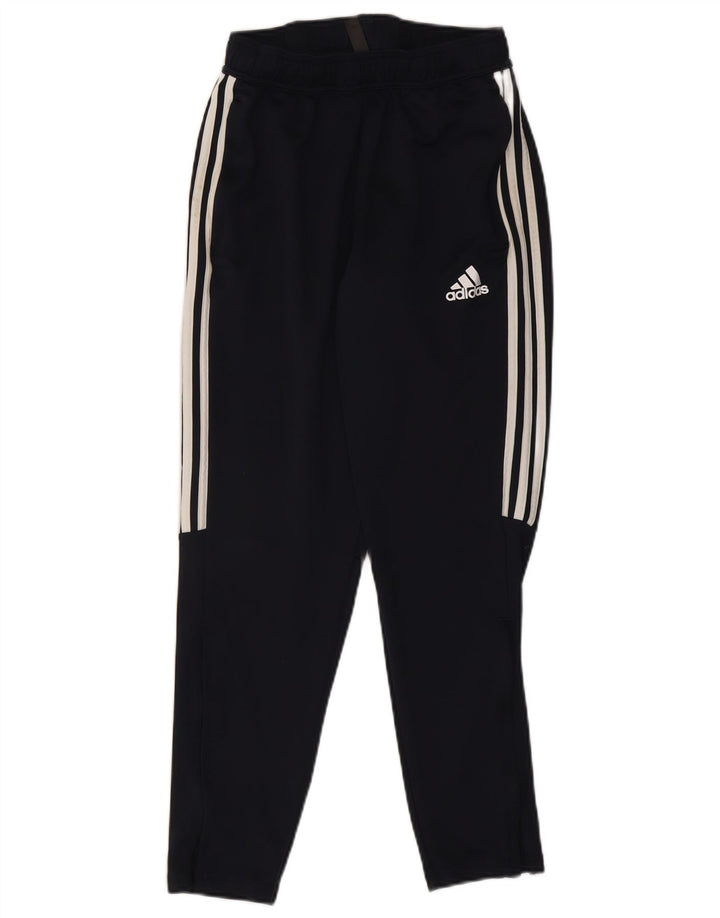 Adidas Mens Tracksuit Trousers Medium  Navy Blue Striped Polyester