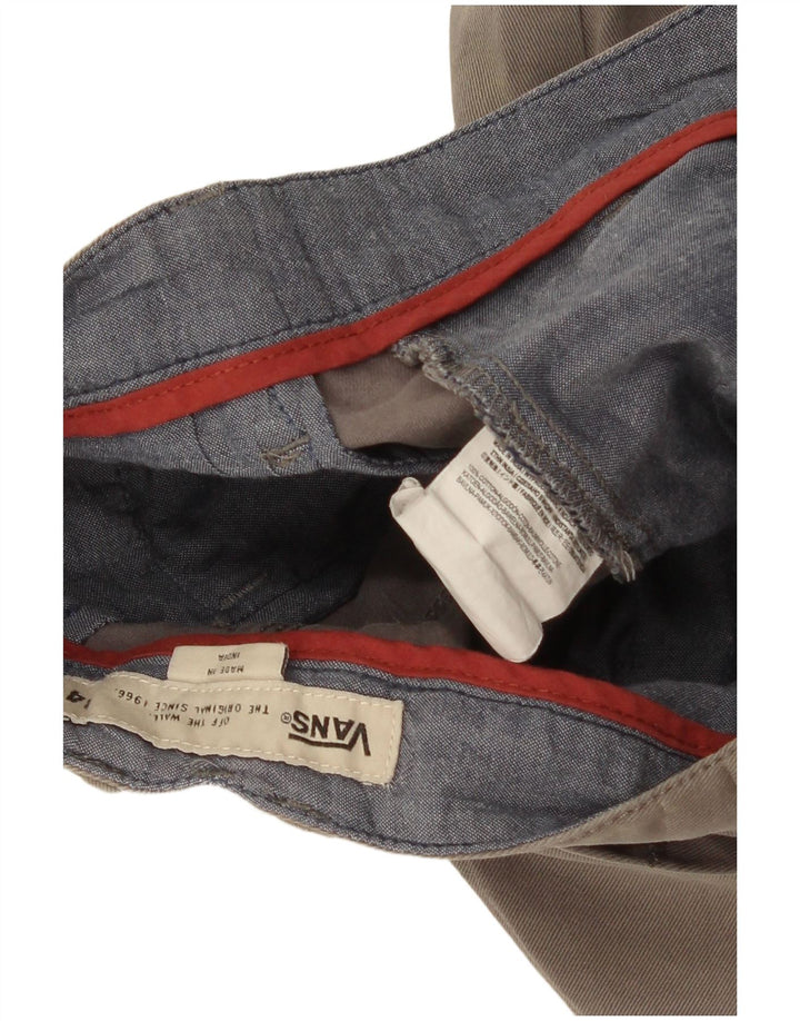 Vans Mens Chino Shorts W34 Large  Grey Cotton