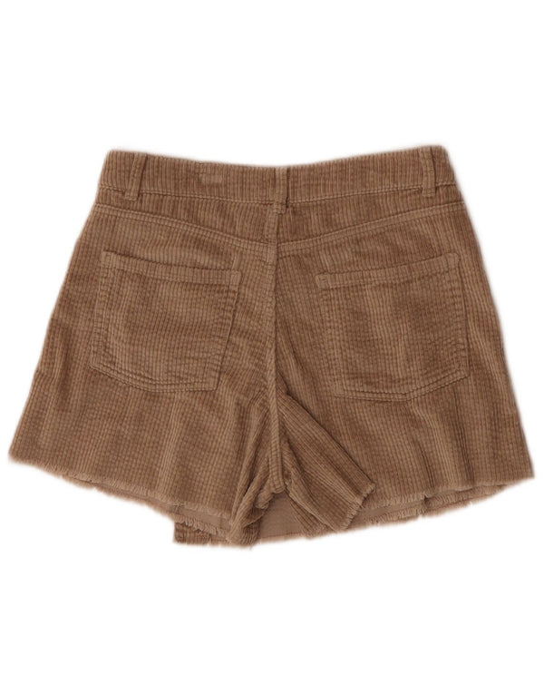 Zara Girls Corduroy Casual Shorts 13-14 Years W29 Brown Cotton