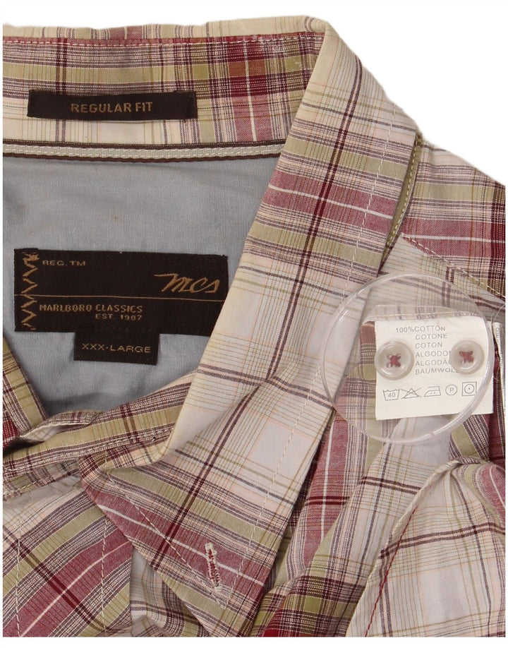 MARLBORO CLASSICS Mens Regular Fit Shirt 3XL Multicoloured Check Cotton
