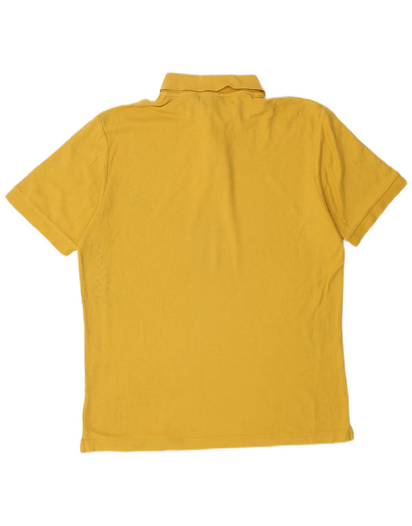 FILA Mens Polo Shirt Medium Yellow Cotton