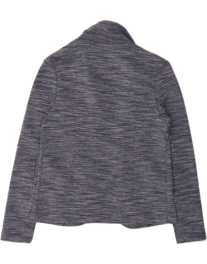 MARKS & SPENCER Womens Open Blazer Jacket UK 10 Small Navy Blue Flecked Vintage Marks & Spencer and Second-Hand Marks & Spencer from Messina Hembry 