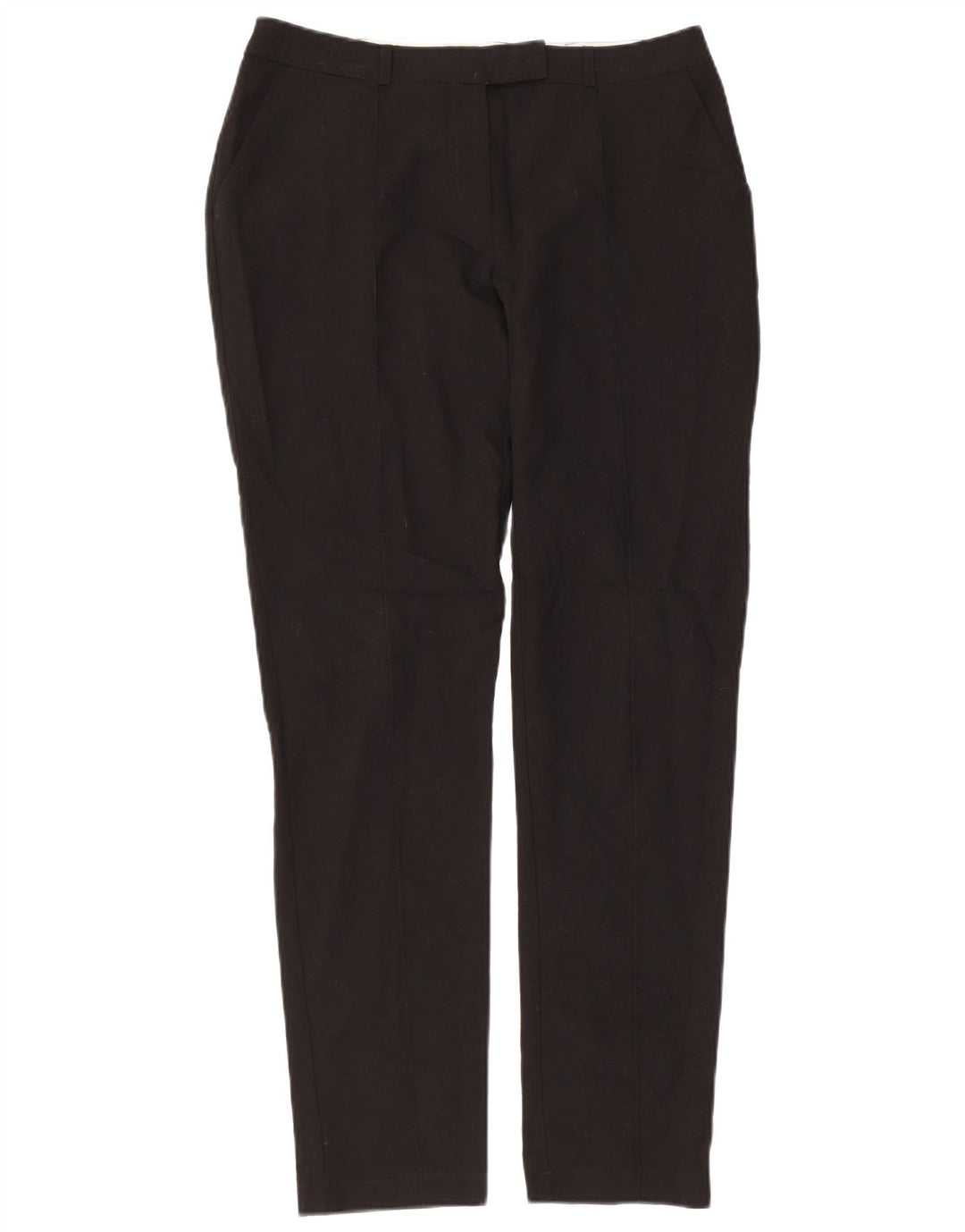 TOPSHOP Womens Straight Suit Trousers UK 10 Small W32 L29 Black Polyester
