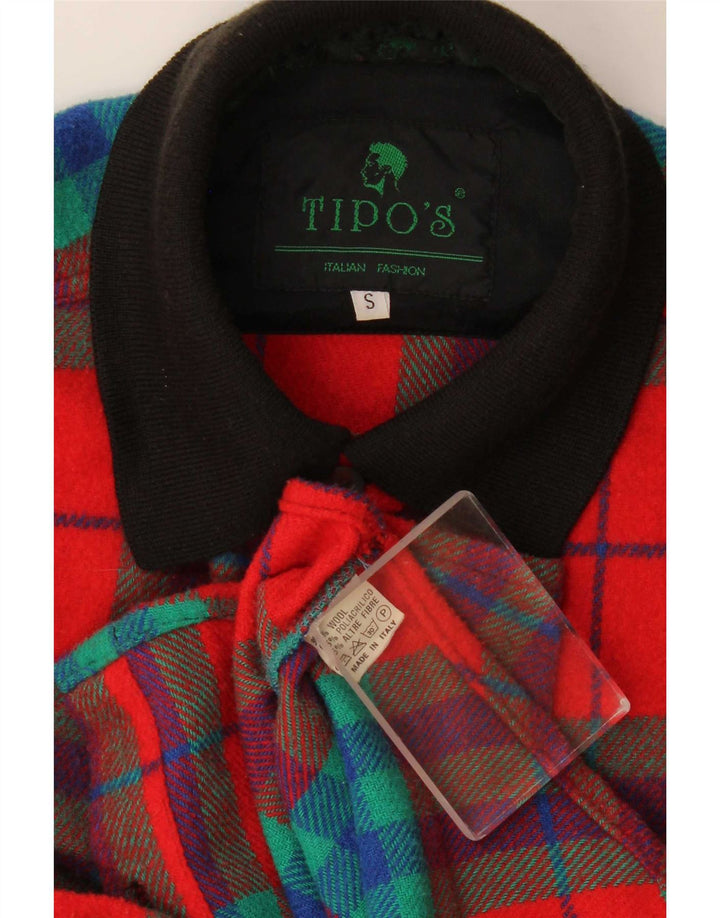 Tipo' S Mens Flannel Shirt Small Red Check Wool
