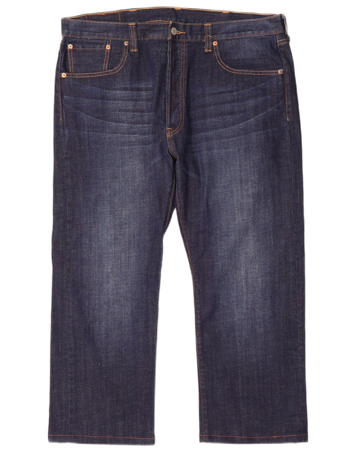 Levi's Mens 501 Straight Jeans W38 L26 Navy Blue Cotton