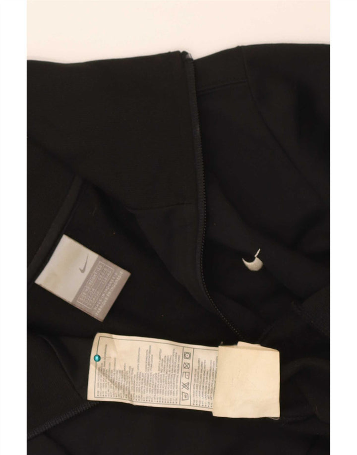 Nike Womens Crop Tracksuit Top Jacket UK 4/6 XS Black Polyester