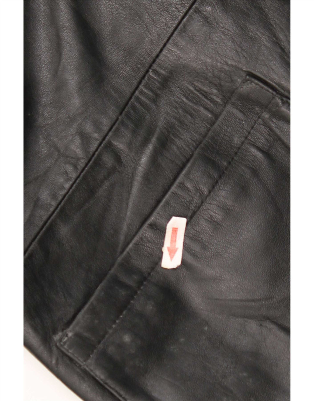 Vintage Mens Leather Jacket IT 52 XL Black