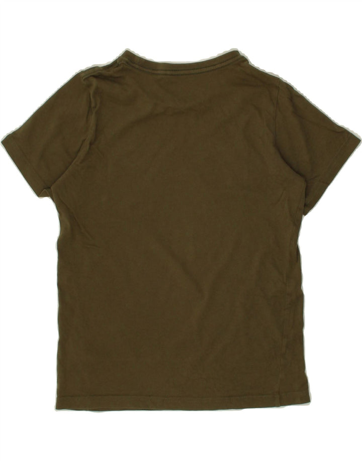PUMA Boys Graphic Top Long Sleeve 9-10 Years Khaki Vintage Puma and Second-Hand Puma from Messina Hembry 