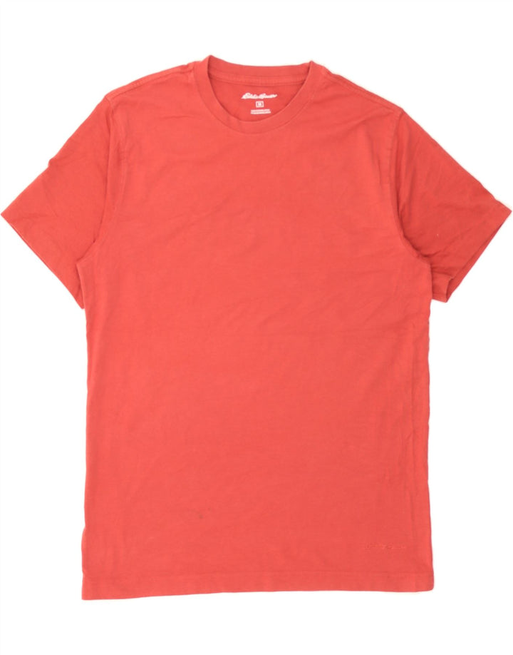 EDDIE BAUER Mens T-Shirt Top Medium Red Cotton Vintage Eddie Bauer and Second-Hand Eddie Bauer from Messina Hembry 