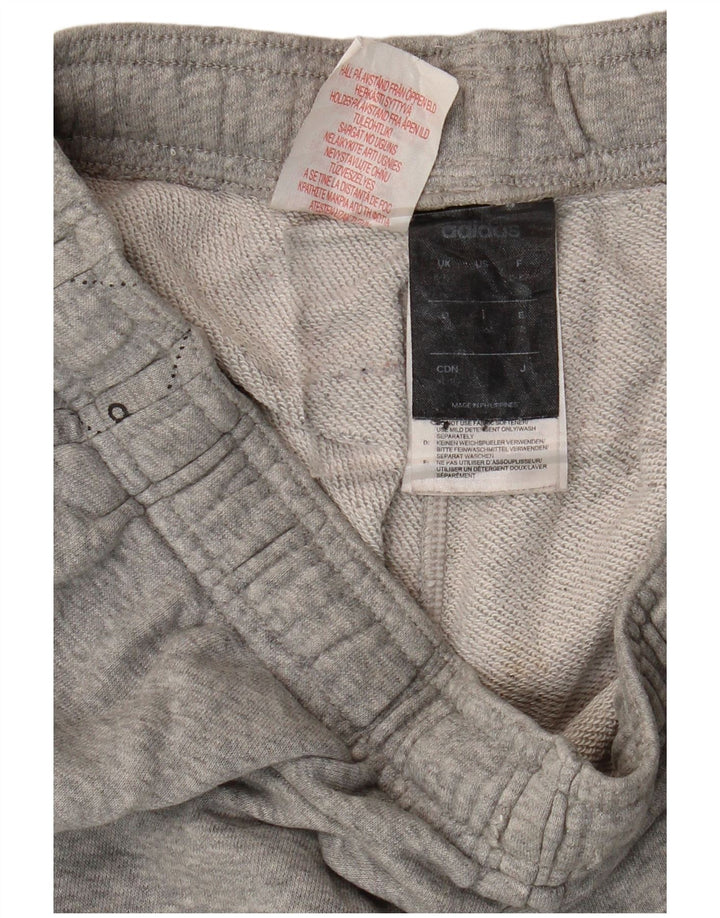 ADIDAS Boys Graphic Tracksuit Trousers Joggers 15-16 Years Grey Cotton