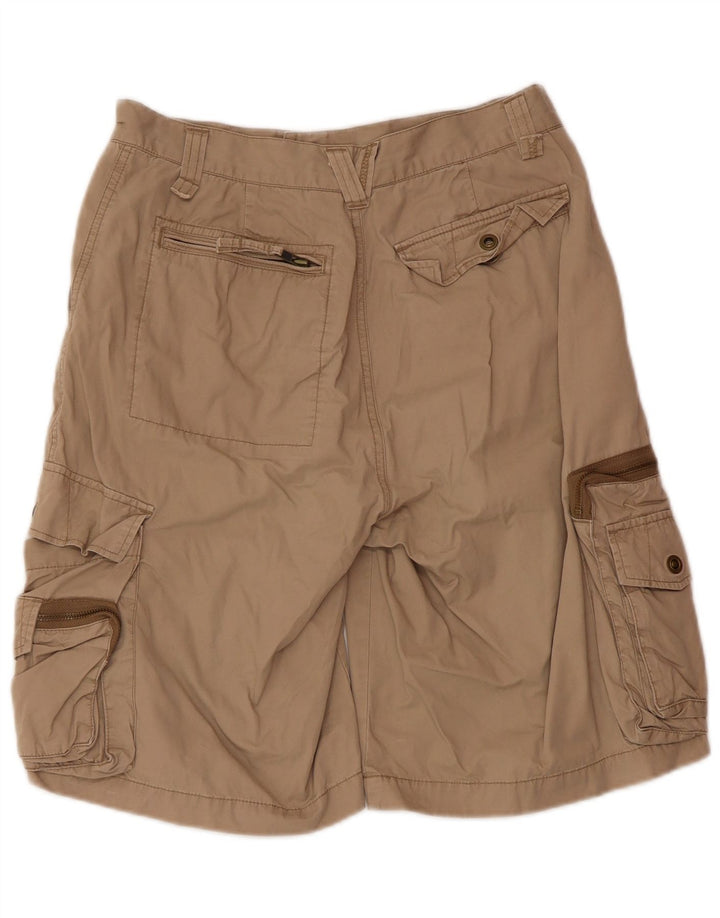Celio Mens Cargo Shorts W38 XL Beige Cotton