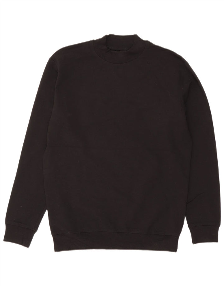 Zara Womens Sweatshirt Jumper UK 14 Medium Black Viscose