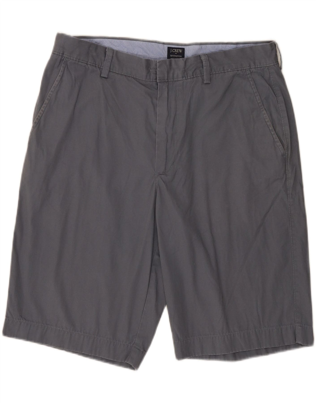 J. CREW Mens Rivington Chino Shorts W36 Large Grey Cotton
