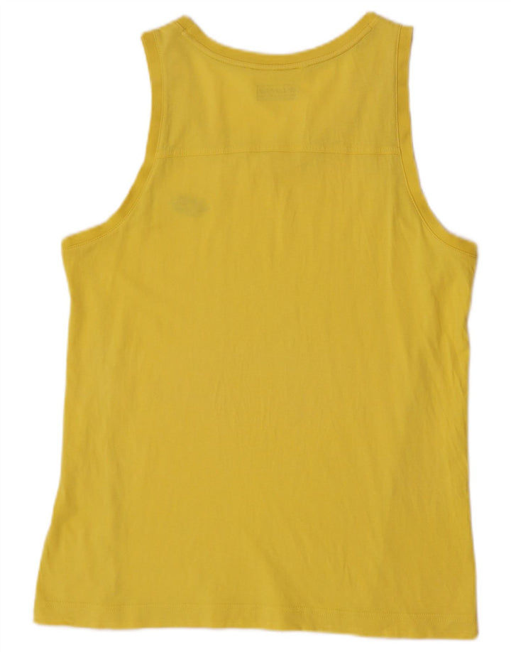 Lotto Womens Vest Top UK 16 Large Yellow