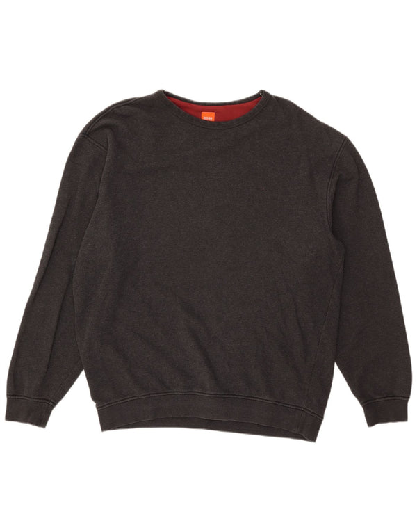 Hugo Boss Mens Sweatshirt Jumper XL Grey Cotton