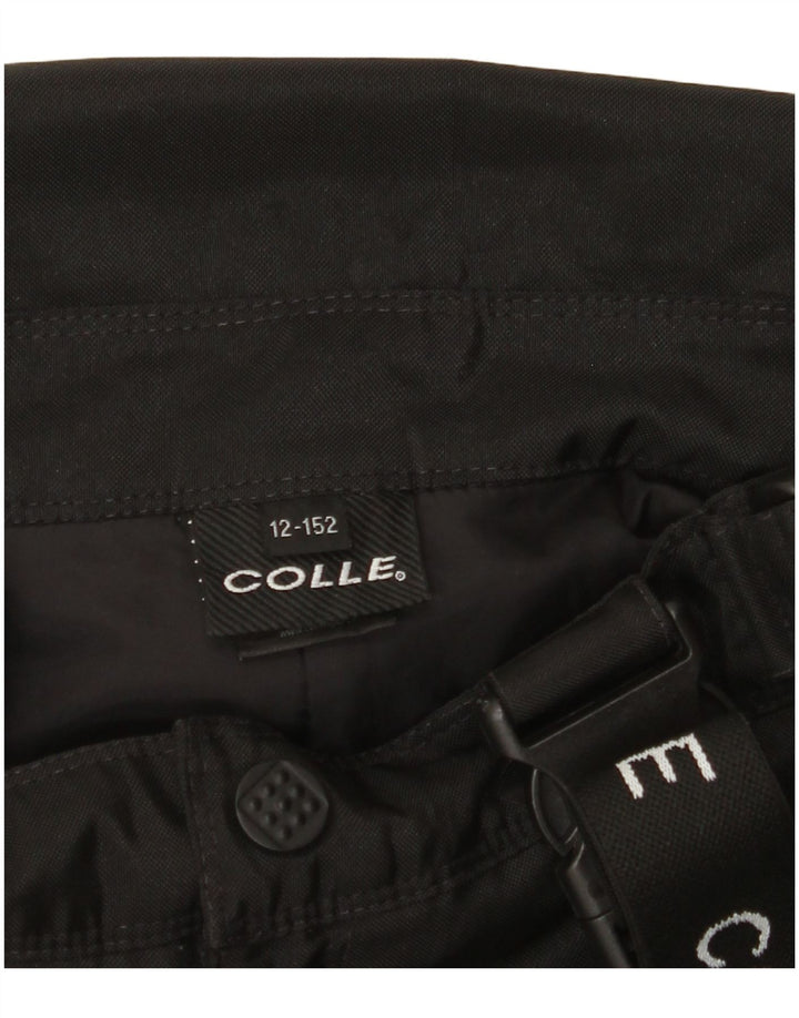 COLLE Boys Graphic Dungarees Ski Trousers 11-12 Years  Black