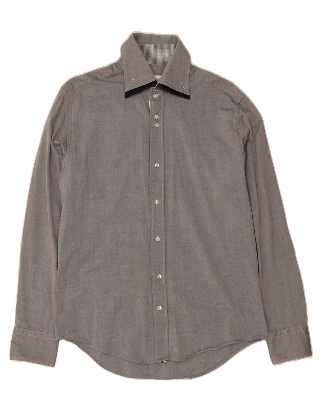 ZARA Mens Slim Fit Shirt Large Navy Blue Vintage Zara and Second-Hand Zara from Messina Hembry 