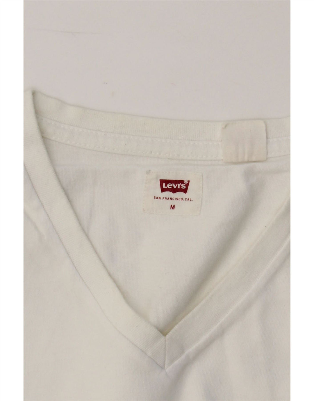 LEVI'S Mens T-Shirt Top Medium White Vintage Levi's and Second-Hand Levi's from Messina Hembry 