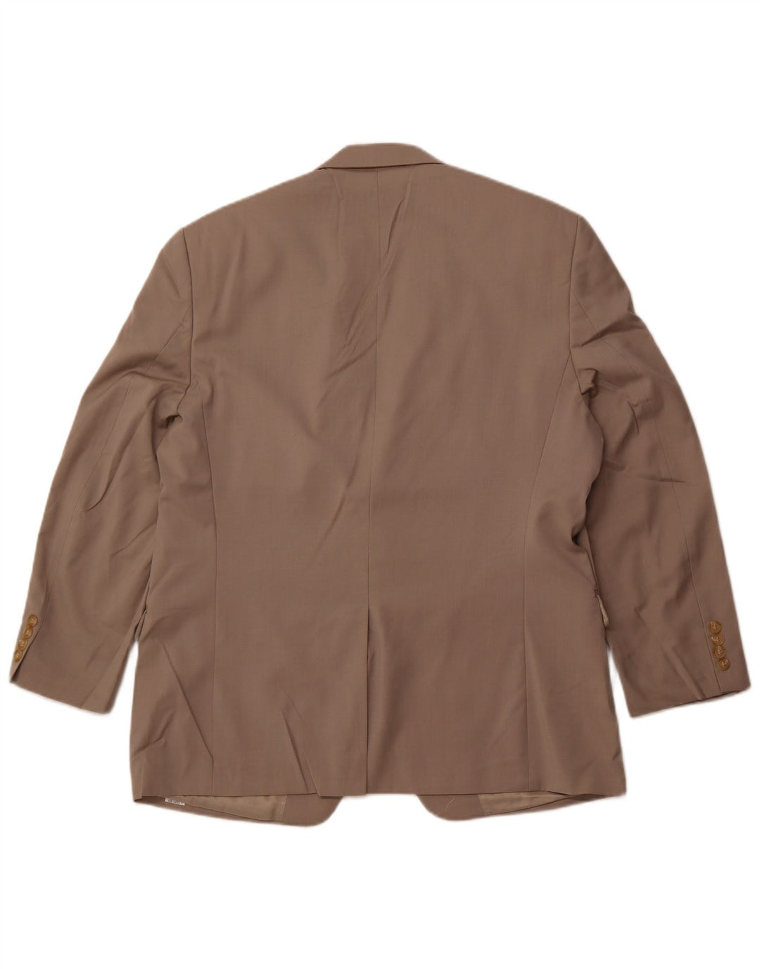 RALPH LAUREN Mens 2 Button Blazer Jacket UK 44 2XL Beige Wool