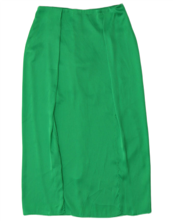 FRENCH CONNECTION Womens Midi Skirt XS W28 Green Polyester