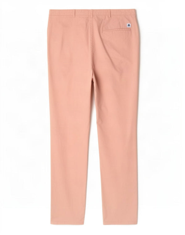 Hugo Boss Womens Slim Chino Trousers UK 12 Medium W34 L32 Pink Cotton