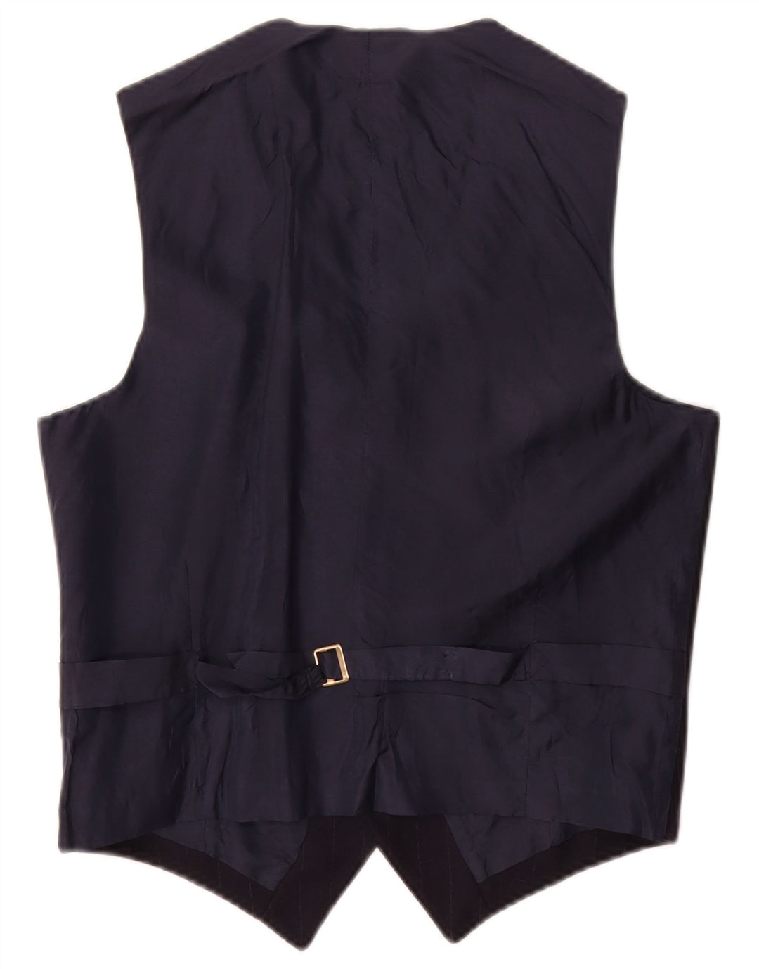 Vintage Mens Waistcoat Small Navy Blue Striped