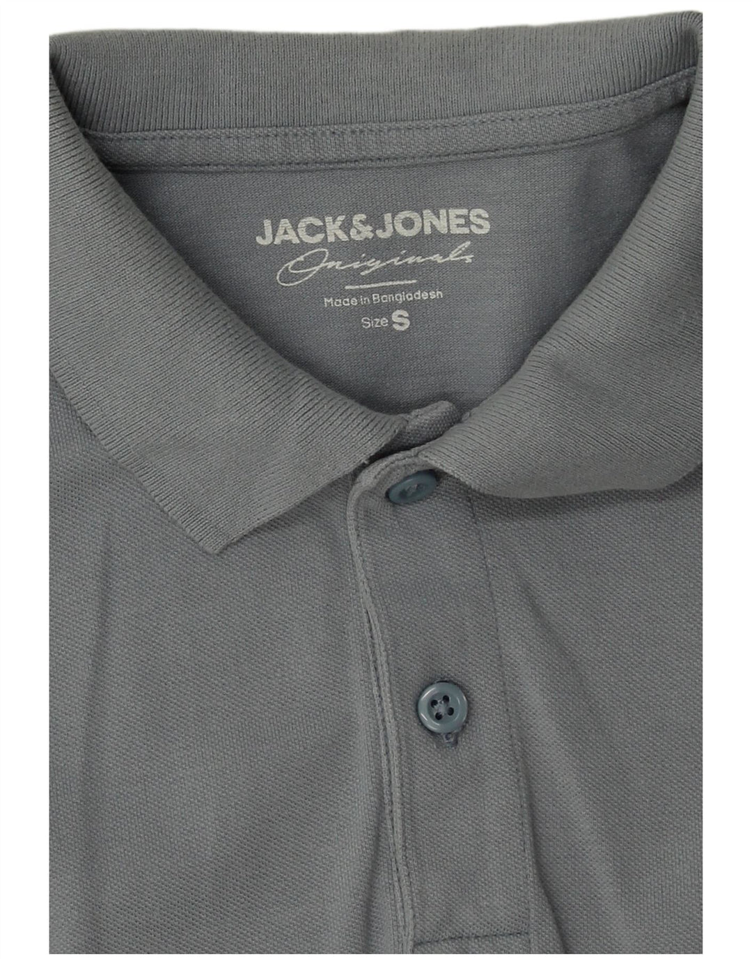 Jack & Jones Mens Polo Shirt Small Blue Cotton