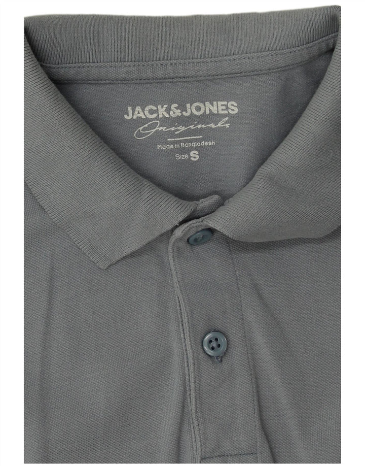 Jack & Jones Mens Polo Shirt Small Blue Cotton