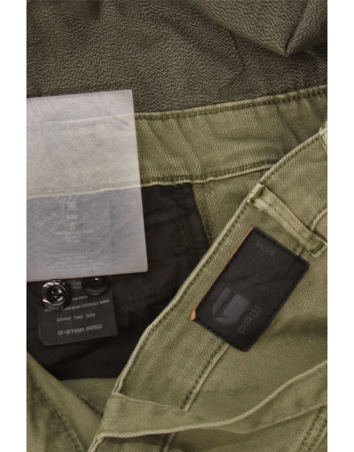 G-STAR Womens Dungarees Slim Jeans Small W32 L27 Khaki Cotton