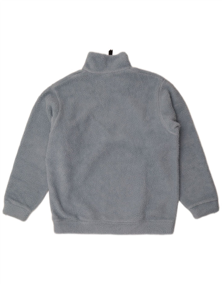North Sails Mens Zip Neck Fleece Jumper Large Blue Polyester
