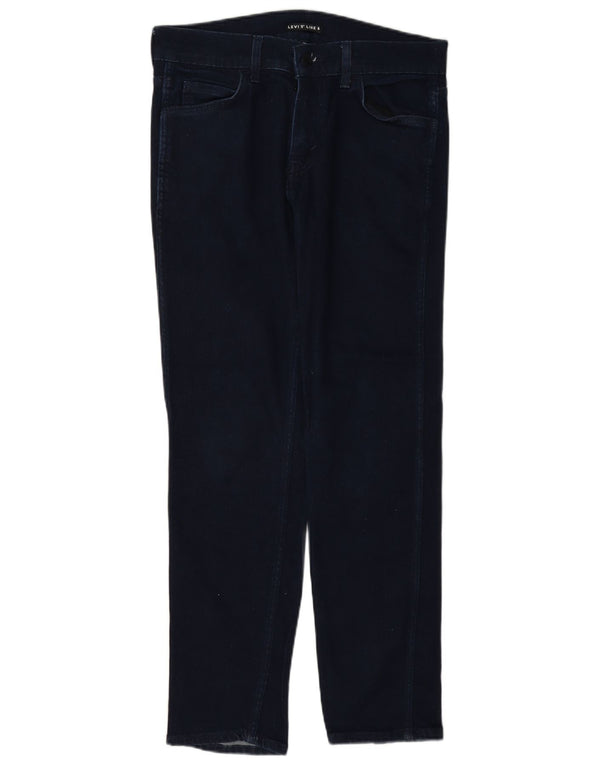 Levi's Womens Line 8 Slim Jeans W30 L30 Navy Blue Cotton