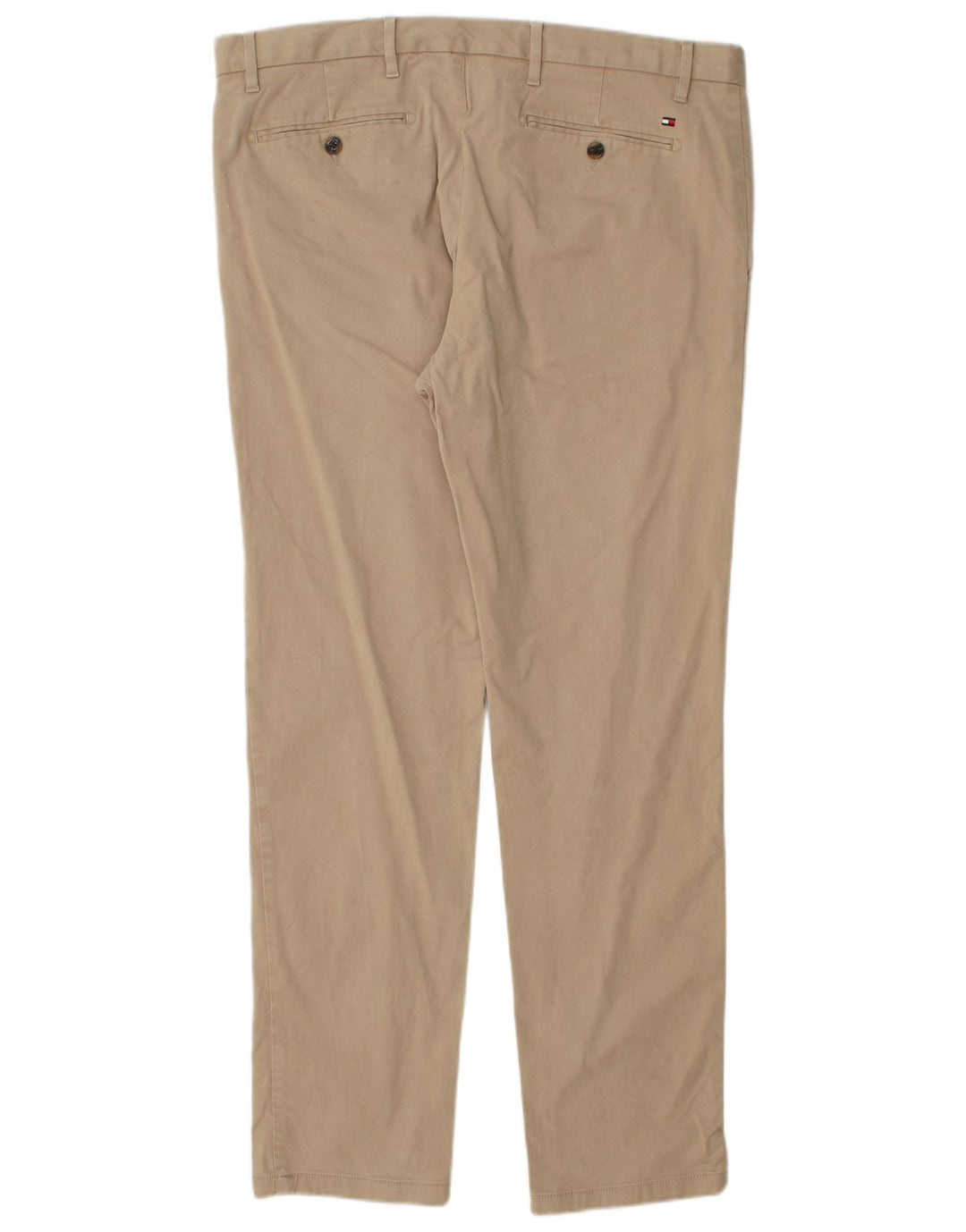 TOMMY HILFIGER Mens Slim Chino Trousers W36 L32  Beige Cotton
